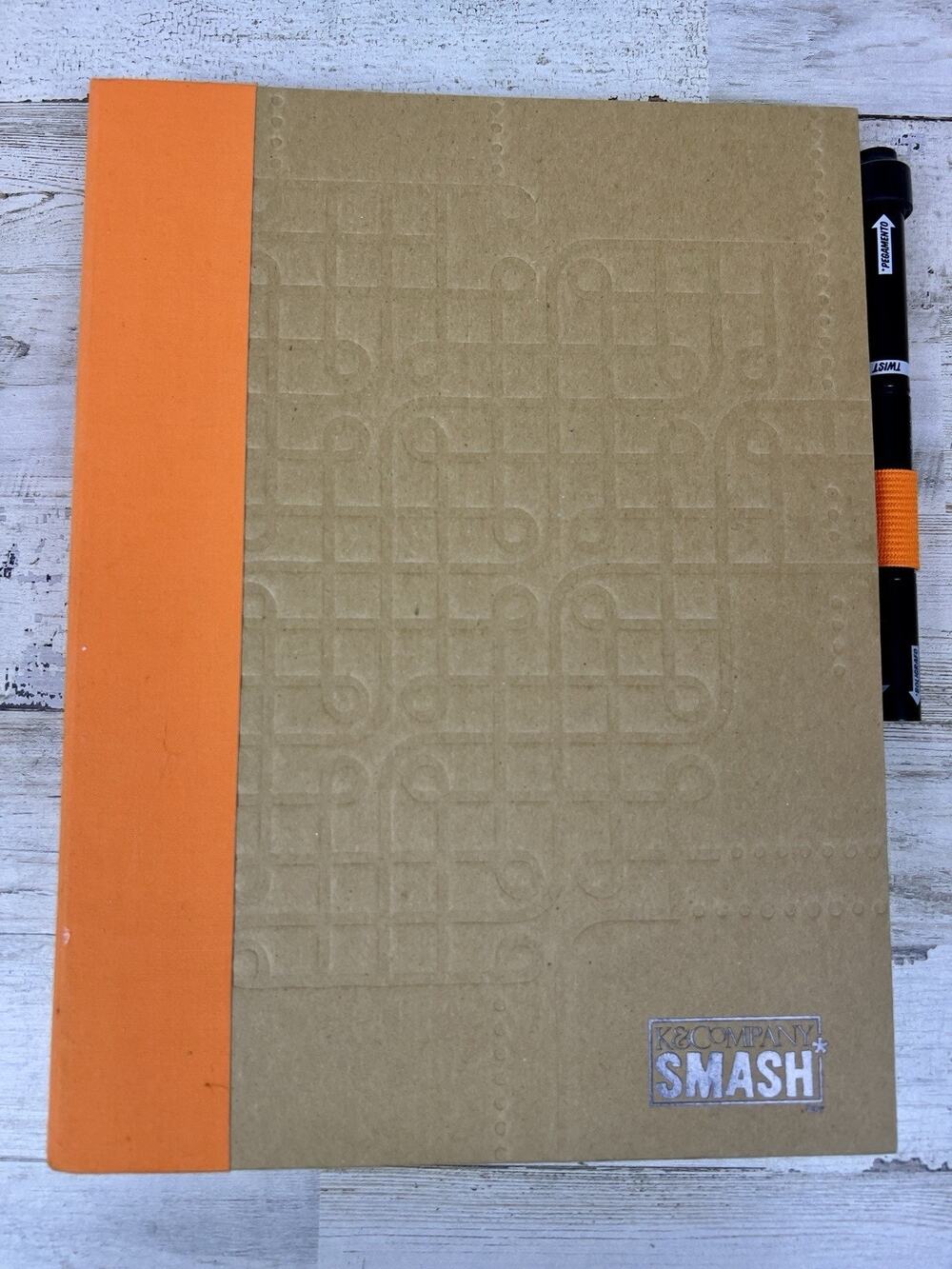 K&Company SMASH Retro Style Journal Scrapbook Notebook w/ Pen Spiral Bound